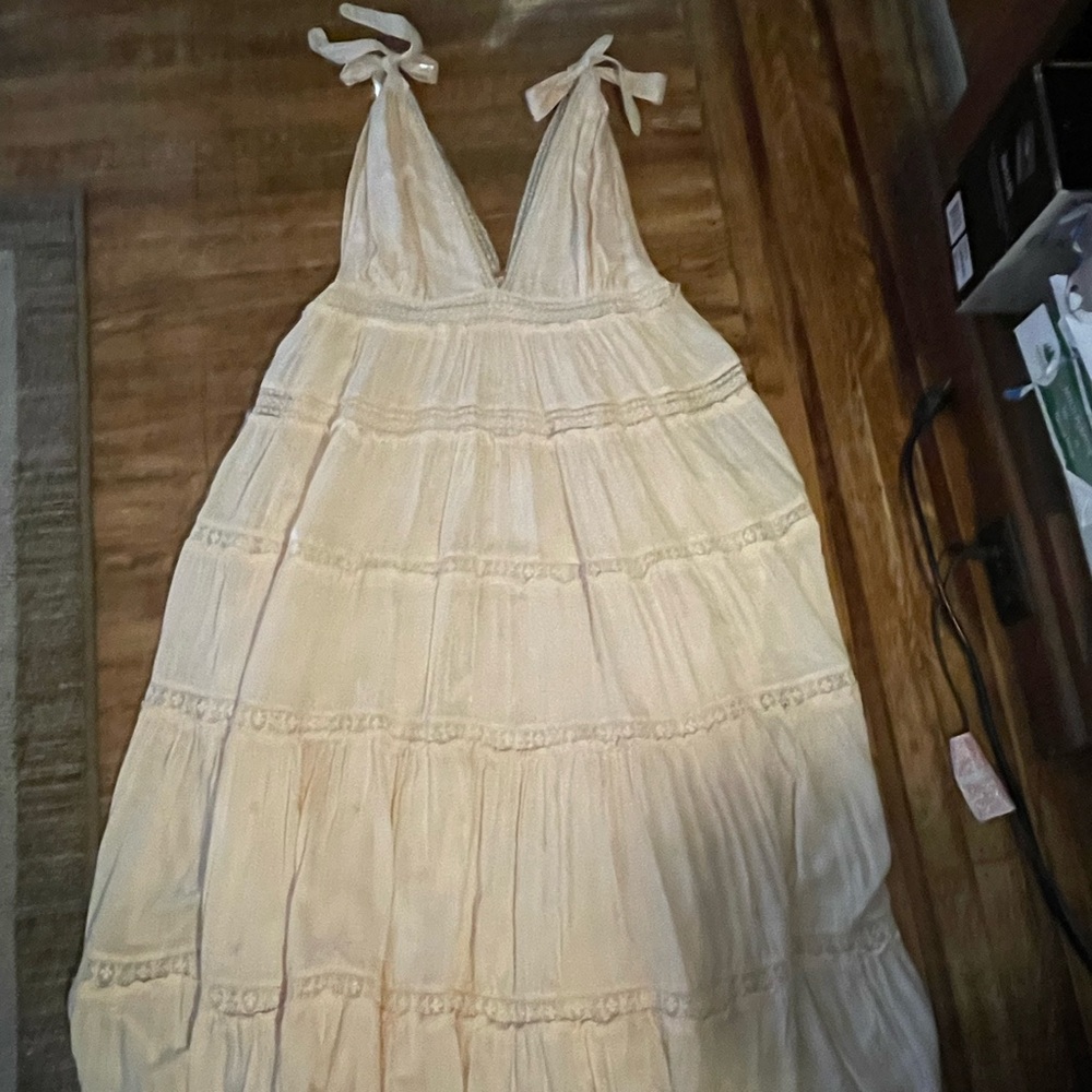 Free People Valley Tiered Midi dress. - Picture 6 of 11